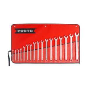 12-Point Full Polish Metric Combination Wrench Set (17 pc.)